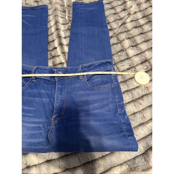 NWOT Women’s American Eagle Hi Rise Jegging Blue Denim Jeans Size 14 - Picture 12 of 13